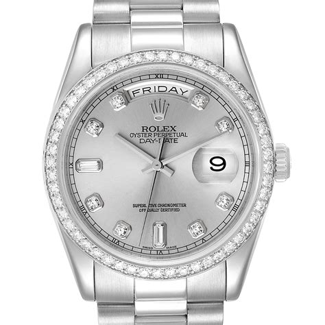 diamond platinum rolex|rolex platinum day date price.